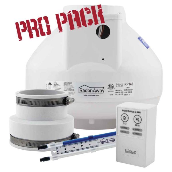 rp145 radon mitigation system pro pak with radon alarm | RadonAway