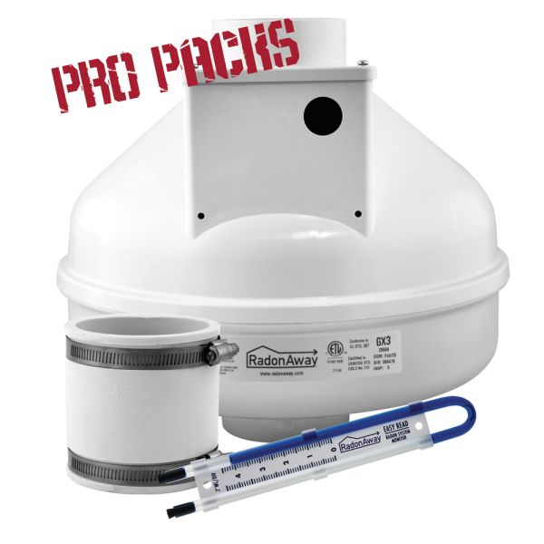 GX3 radon mitigation pro pack, Radon Fans | RadonAway