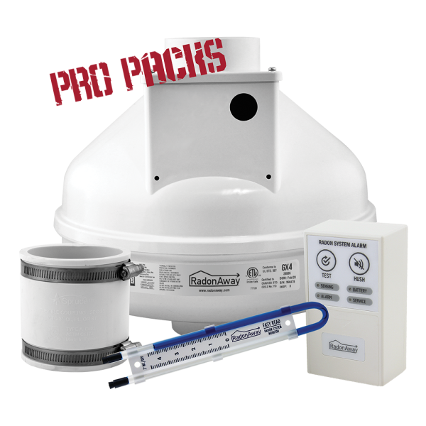 GX4 Pro Pack with System Alarm | RadonAway