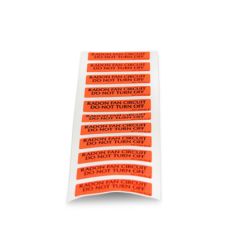 Radon Fan Circuit Label, 20-Pack