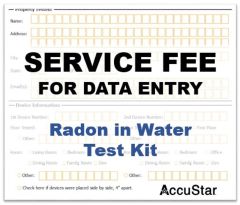 Data Entry Service Fee for Select Radon in Water Kits