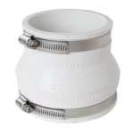 3" x 4" White Fernco® Flexible Coupling