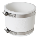 4" x 4" White Fernco® Flexible Coupling