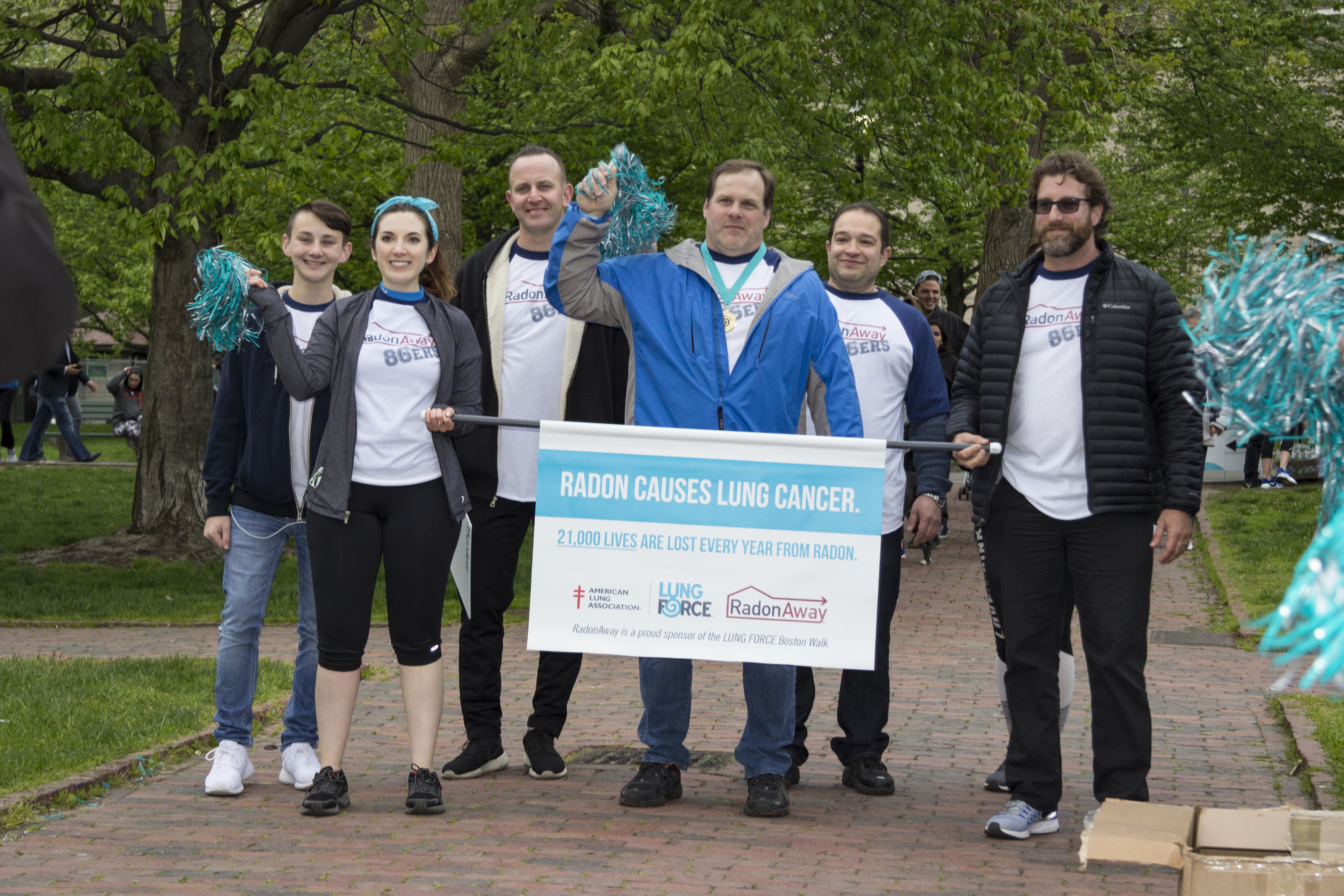 RadonAway 86ers at a Lung Force Walk