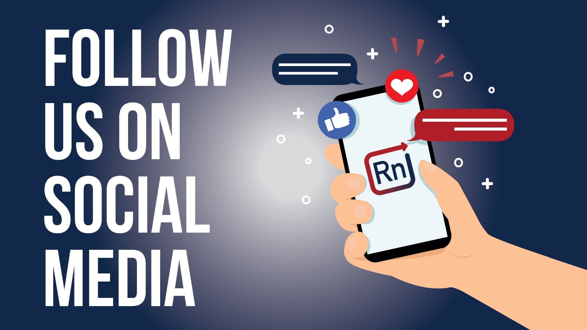 follow us on social media