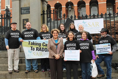 Radon Action Month - Massachusetts Capital Steps