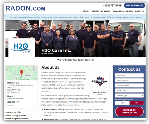 MICROSITE ON RADON.COM